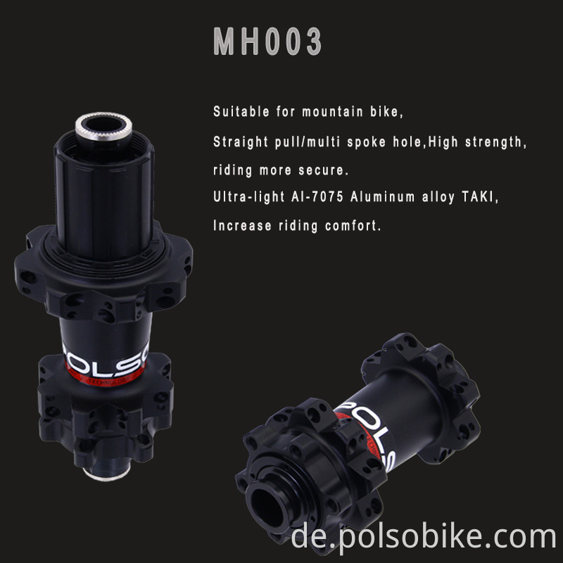 straight pull spoke hub